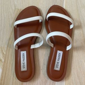 Steve Madden Myla White Leather Size 6.5